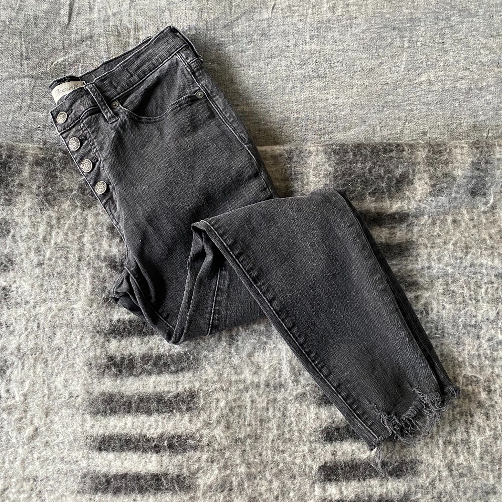 Madewell High-Rise Black Wash Jeans